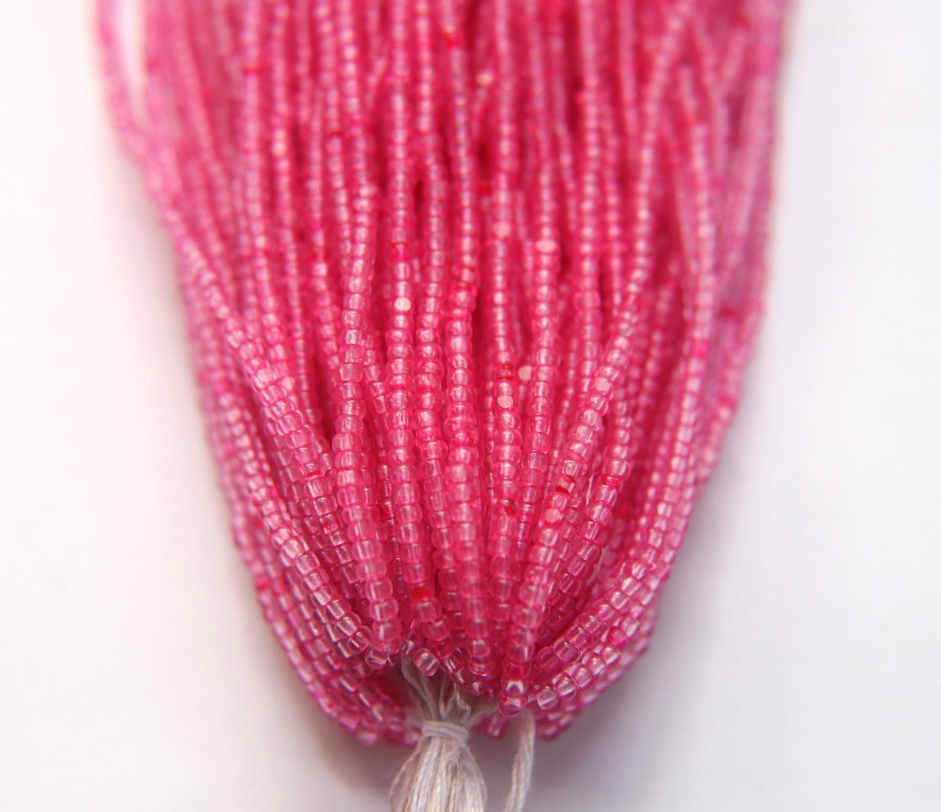 13/0 Hanks Charlotte Cut Beads Rose Transparent (Dyed) 1/5/25/50/100 Hanks jewellery rare heart beads, jewelry supply, native supply,