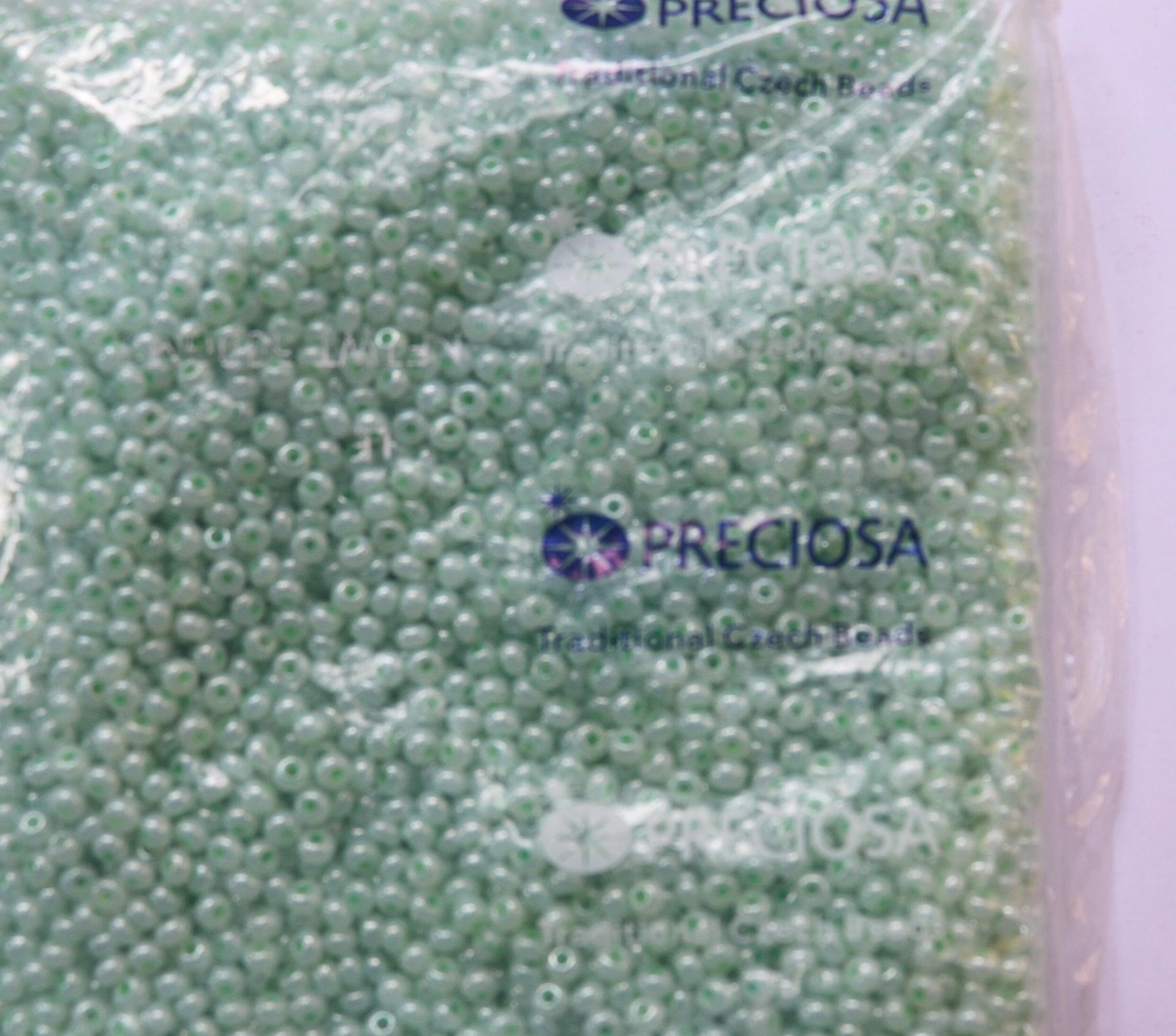 6/0 glass Seed Beads Ceylon Mint Green 10/50/100/250 Grams size 6 Preciosa Rocaille 4mm spacer beads, large, big hole, Jewelry making beads