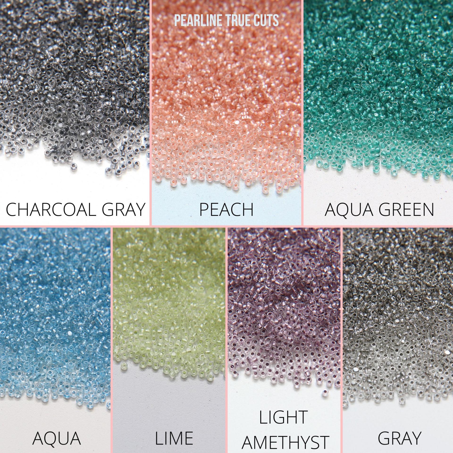 11/0 Charlotte Cut Beads in Pearl Linings (13 Colors) 10/20/50/250/500 Grams PREMIUM SEED BEADS, bead store