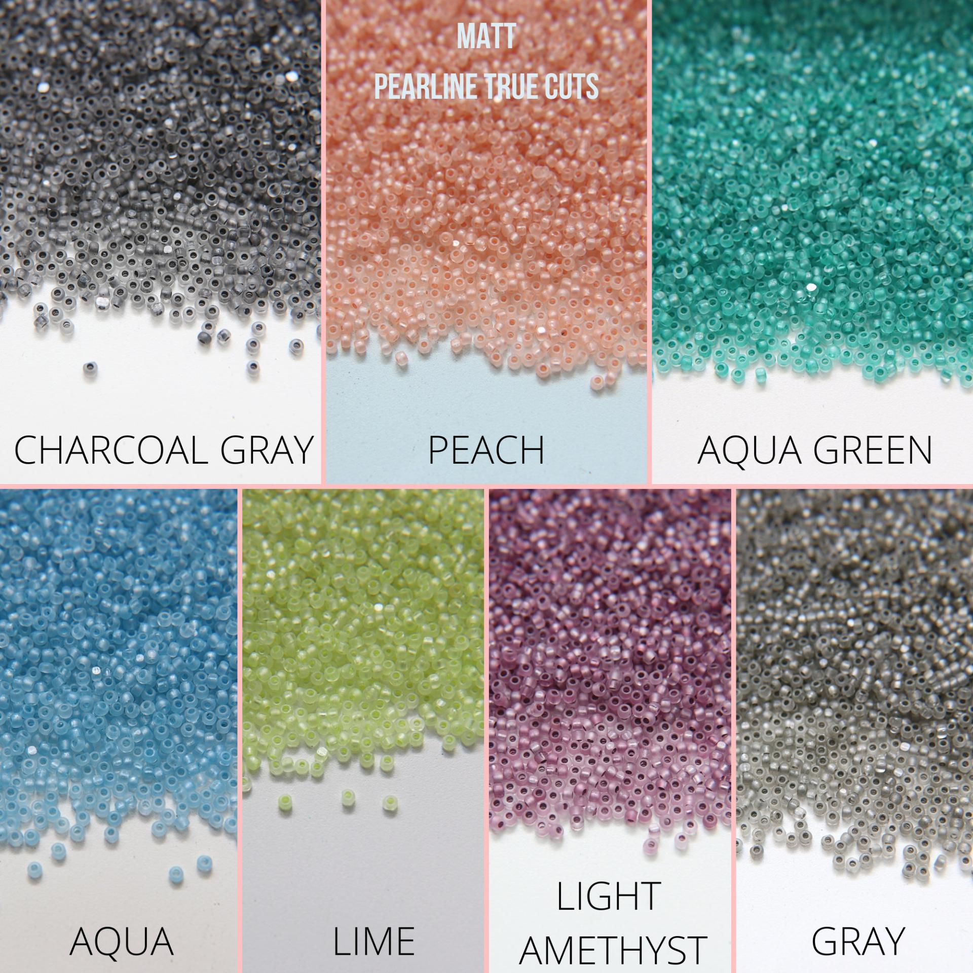 13/0 Charlotte true Cut Beads  MATT Pearl Linings (13 Colors) 5/10/20/50/250/500 Grams Premium Seed Beads, Rare Beads, Native Supply
