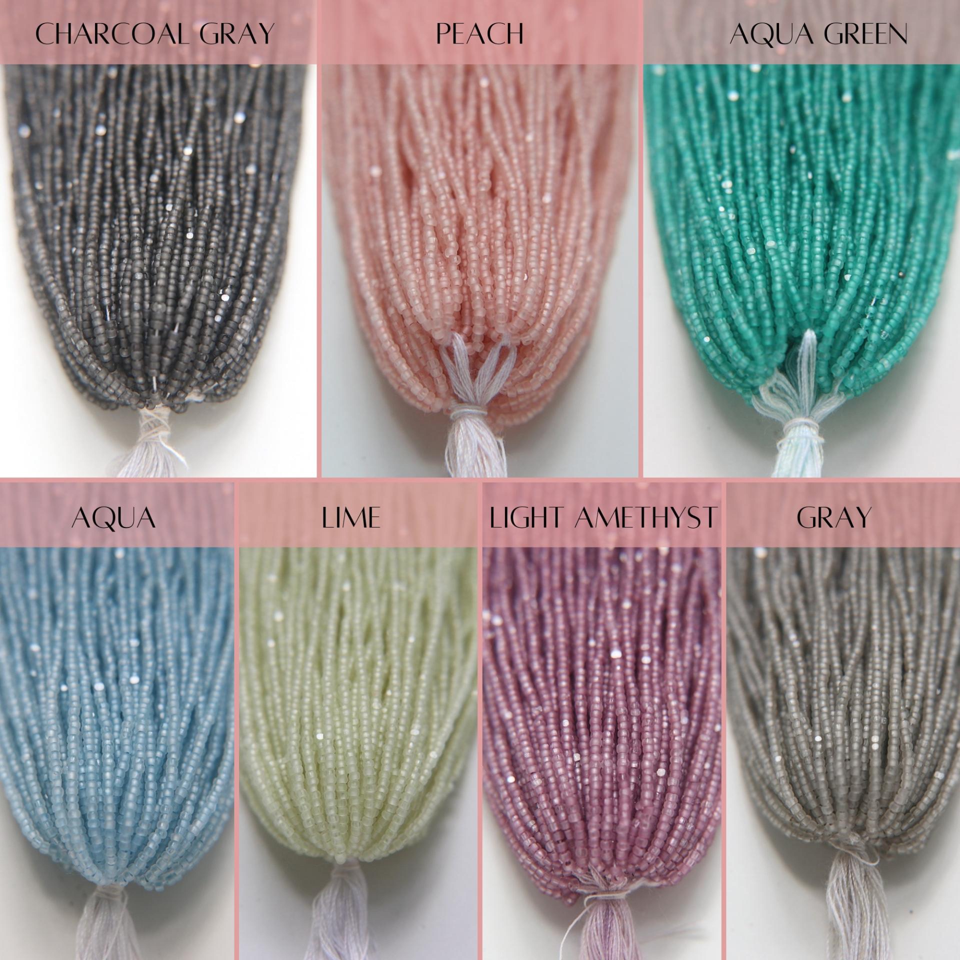 11/0 Hanks Charlotte Cut Beads in MATT Pearl Linings (13 Colors) 1/5/25/50/100 Hanks 2mm jewellery rare glass beads, native supply