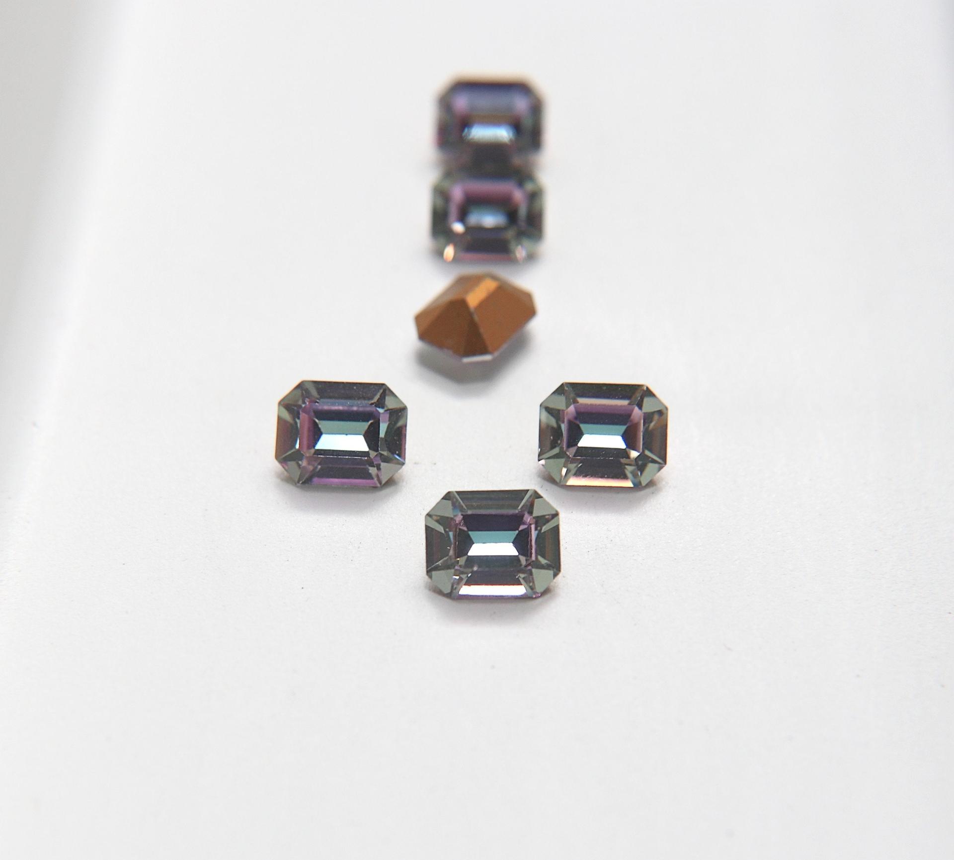 Vintage Swarovski 10x8 mm Light Vitrail Medium Octagon Shape crystal clay article 4600 Premier Rhinestones 2/6/12 Pieces gemstones