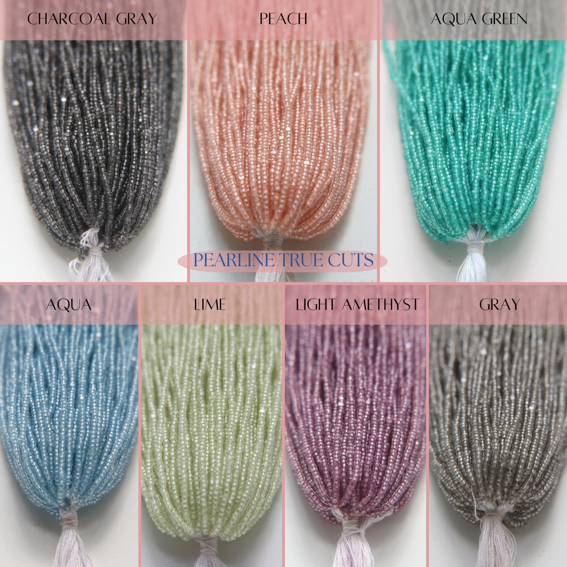 13/0 Hanks Charlotte Cut Beads in Pearl Linings (13 Colors) 1/5/25/50/100 Hanks jewellery rare glass beads, jewelry supply, native supply