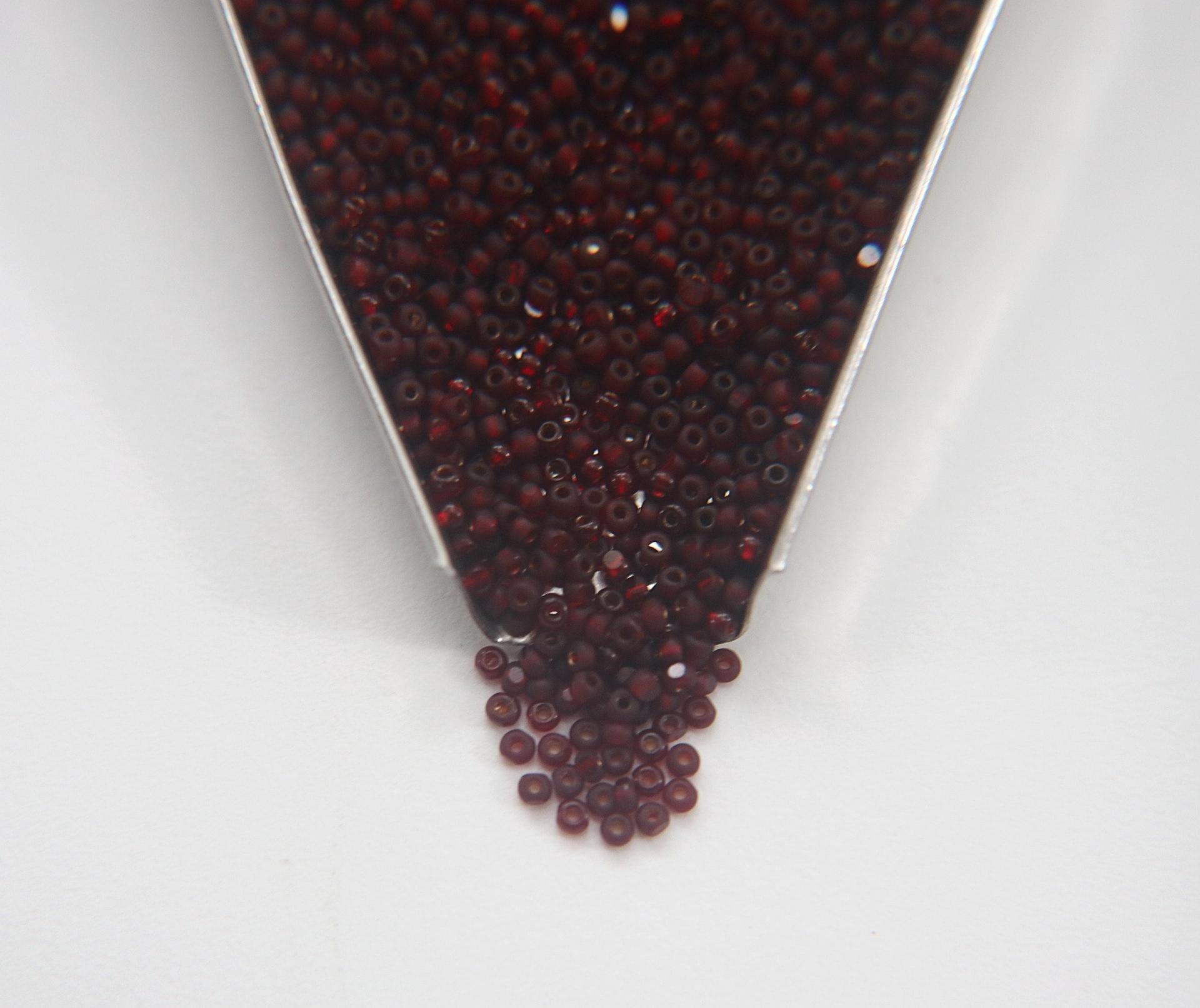 11/0 Charlotte Cut Beads Matt Siam Antique Gold Lined 10/20/50/250/500 Grams embroidery materials, jewelry making, native beads