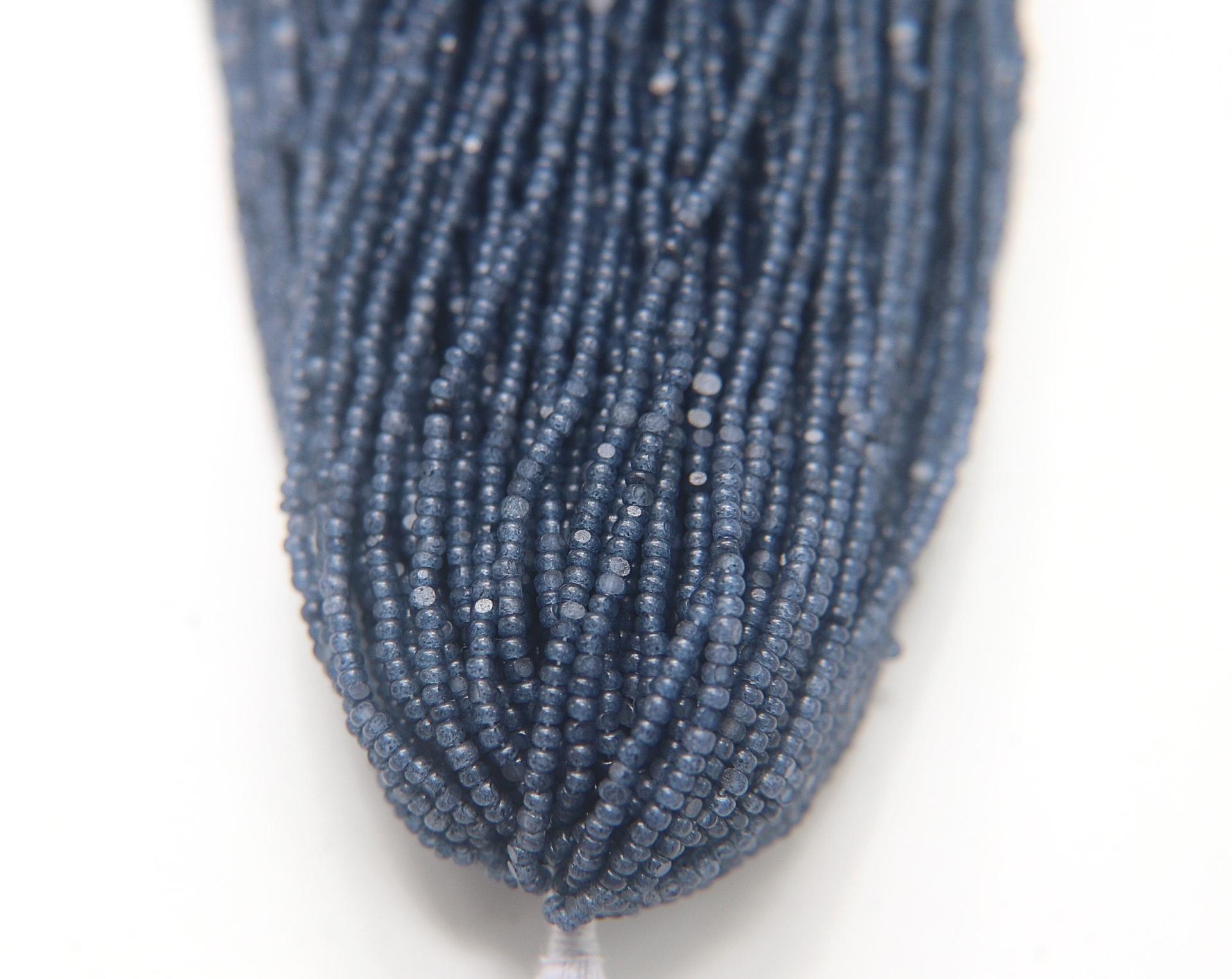 11/0 Hanks Charlotte Cut Beads Denim Blue Opal 1/5/25/50/100 Hanks 2.0mm jewellery rare glass beads, jewelry supply, Native supply