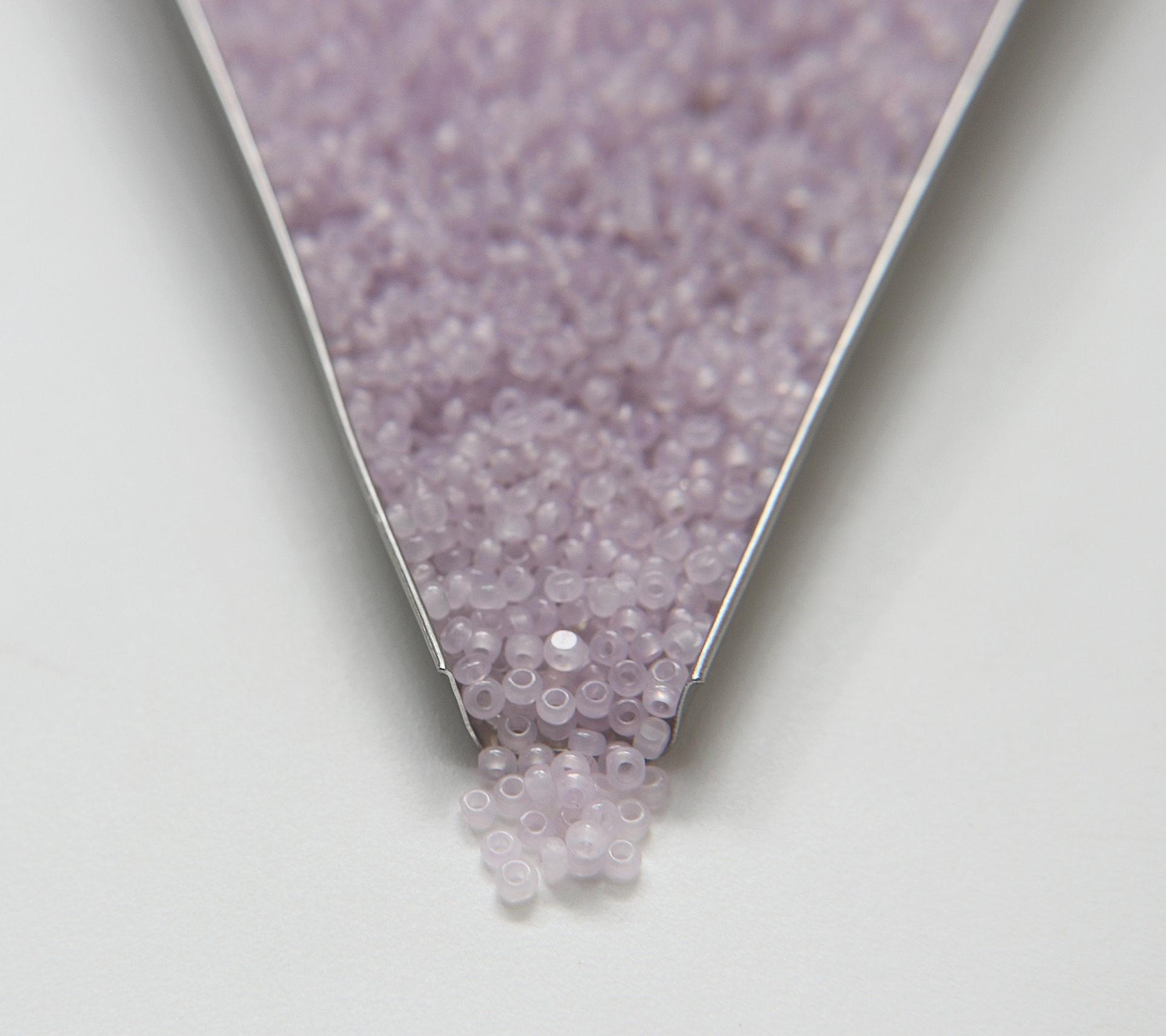 8/0 Truecut Beads Violet Opal glass beads jewelry supply vintage findings craft supply rare materials