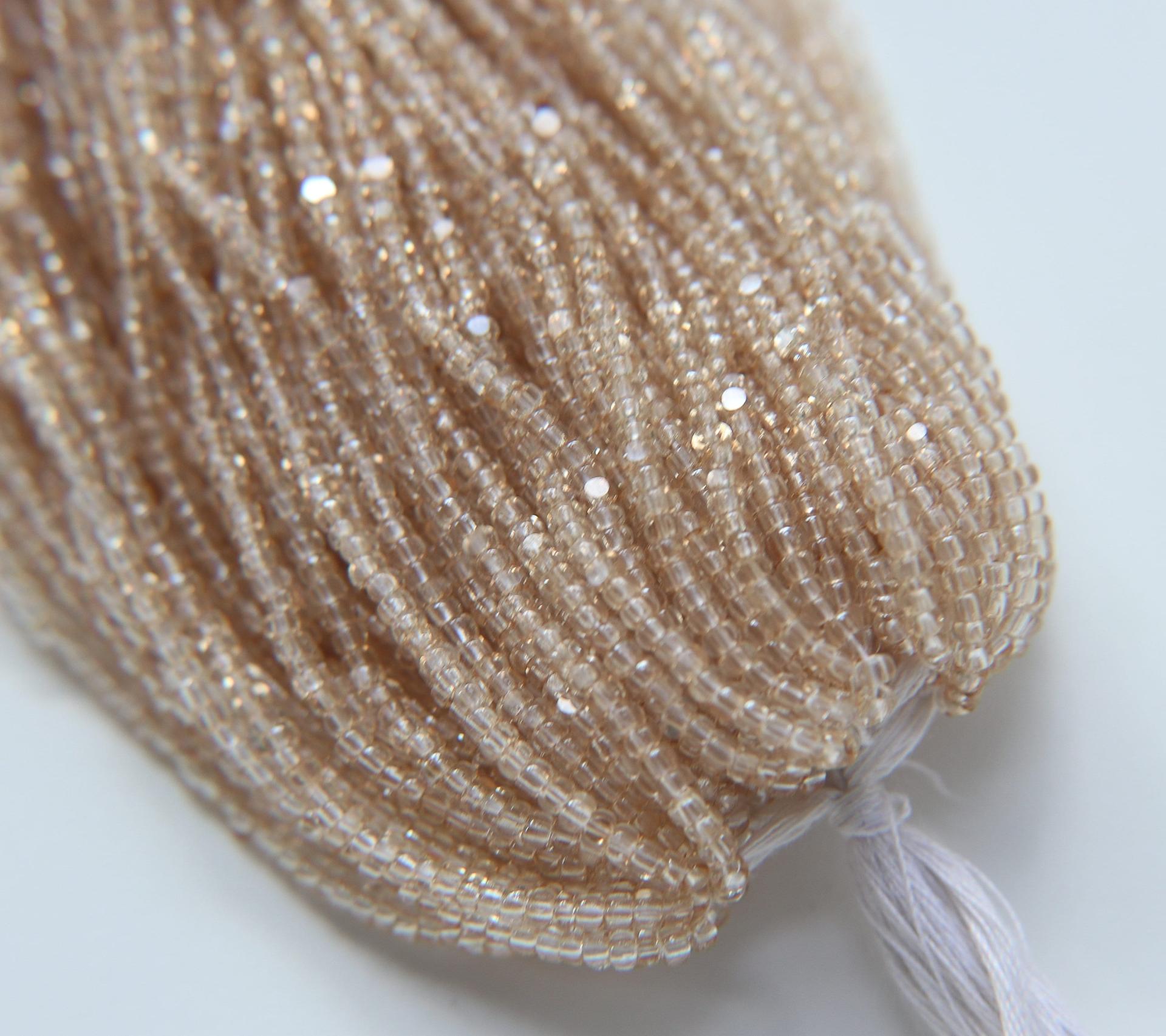 8/0 Hanks Charlotte Cut Beads Crystal Golden Honey Hanks PREMIUM SEED BEADS Native Supplies ornament making