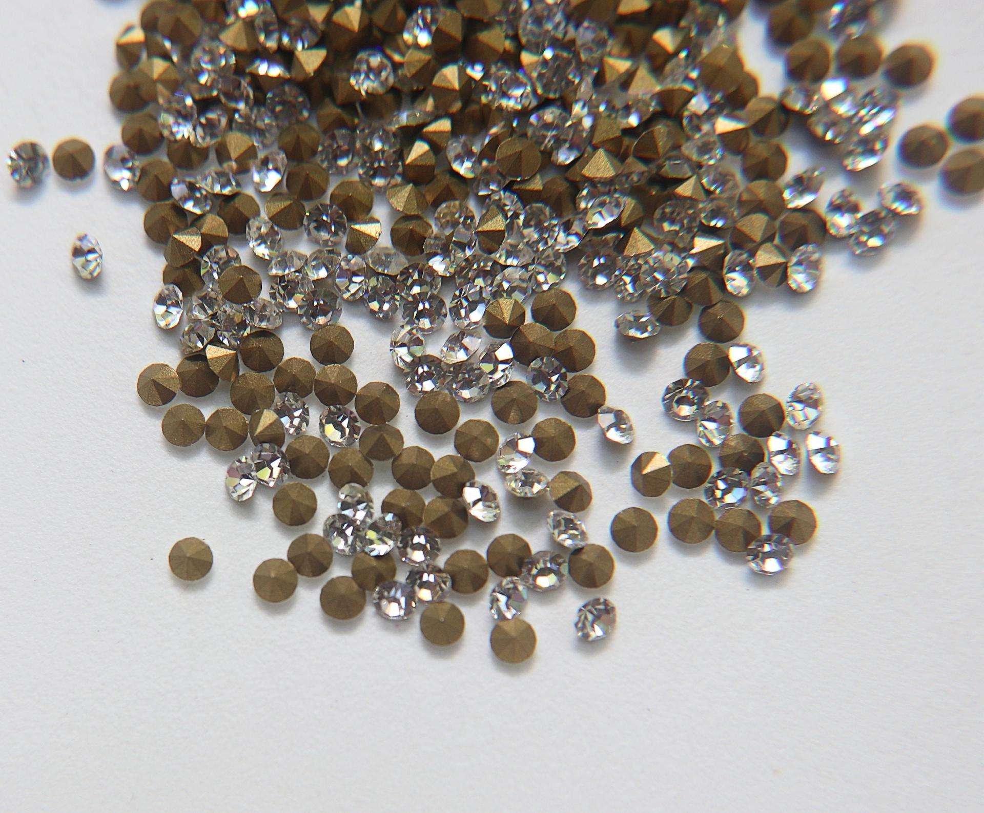 Swarovski Crystal 14ss/15ss Crystal Vintage Chatons Vintage Swarovski zirconium Crystal Clay Jewelry Repair