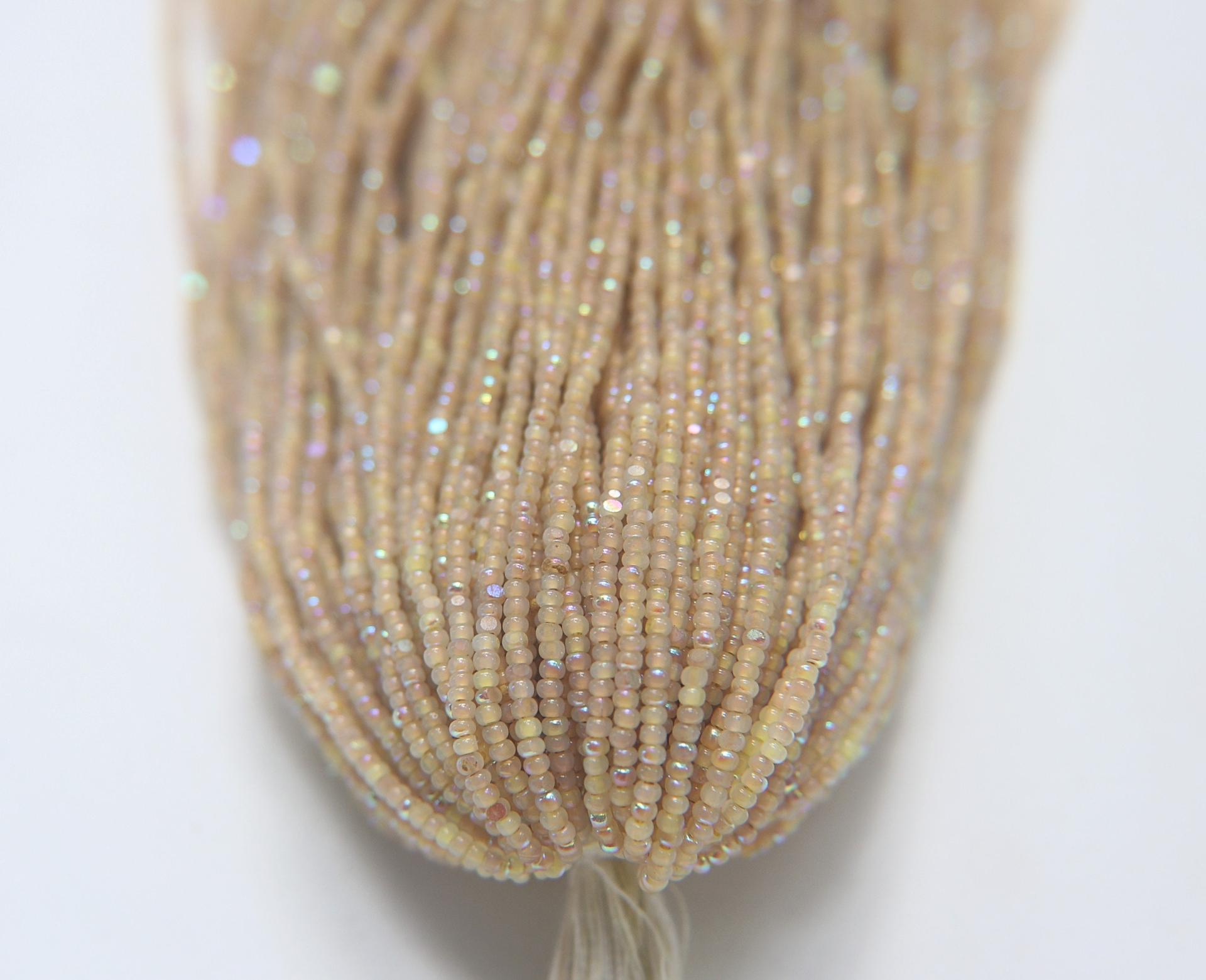 11/0 Hanks Charlotte Cut Beads Patina Opal Neon Yellow Aurore Boreale PREMIUM SEED BEADS Native Supplies truecuts beads