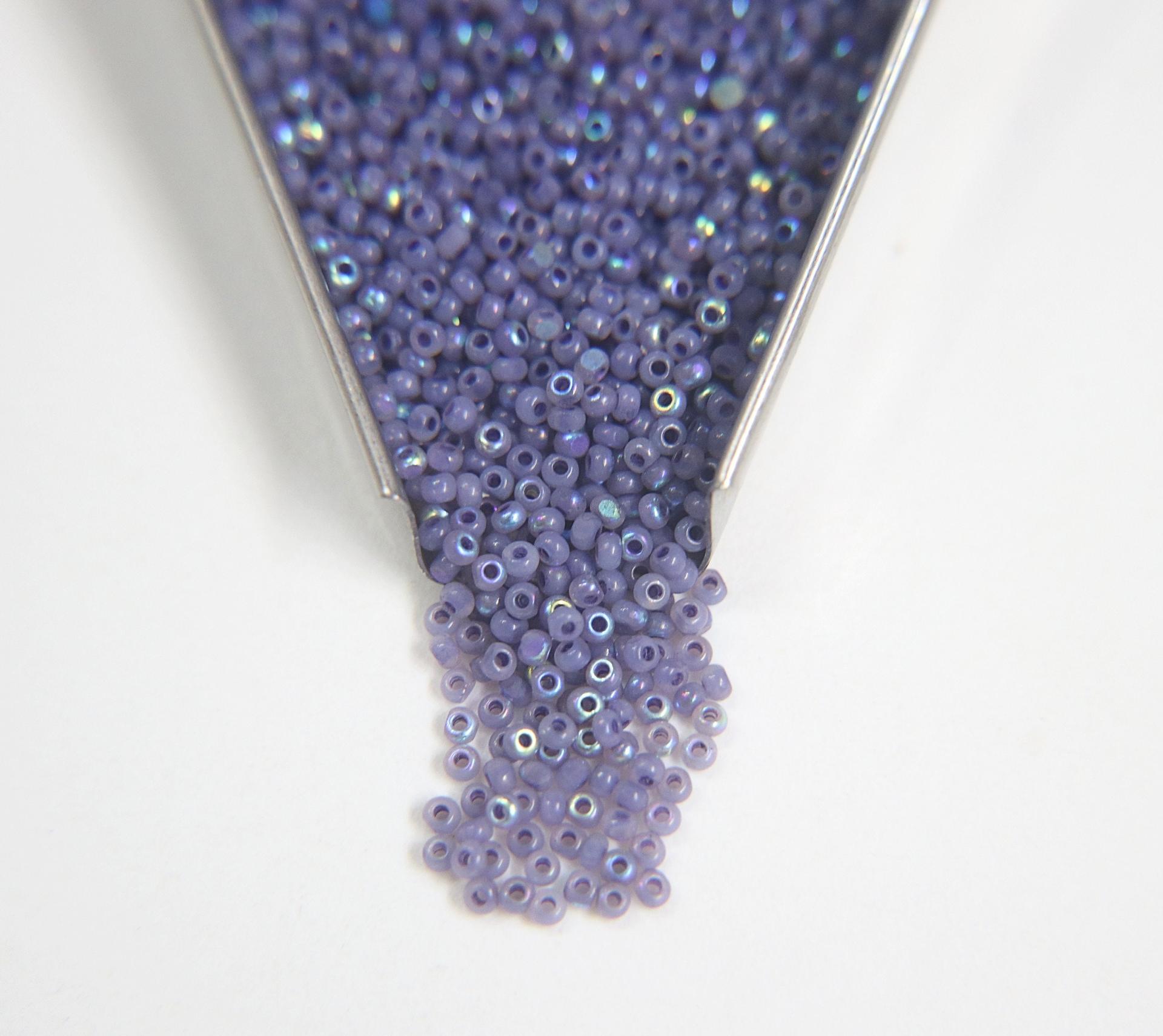 11/0 Charlotte true Cut Beads Patina Opal Neon Purple Aurore Boreale loose beads embroidery materials making jewelry native supply