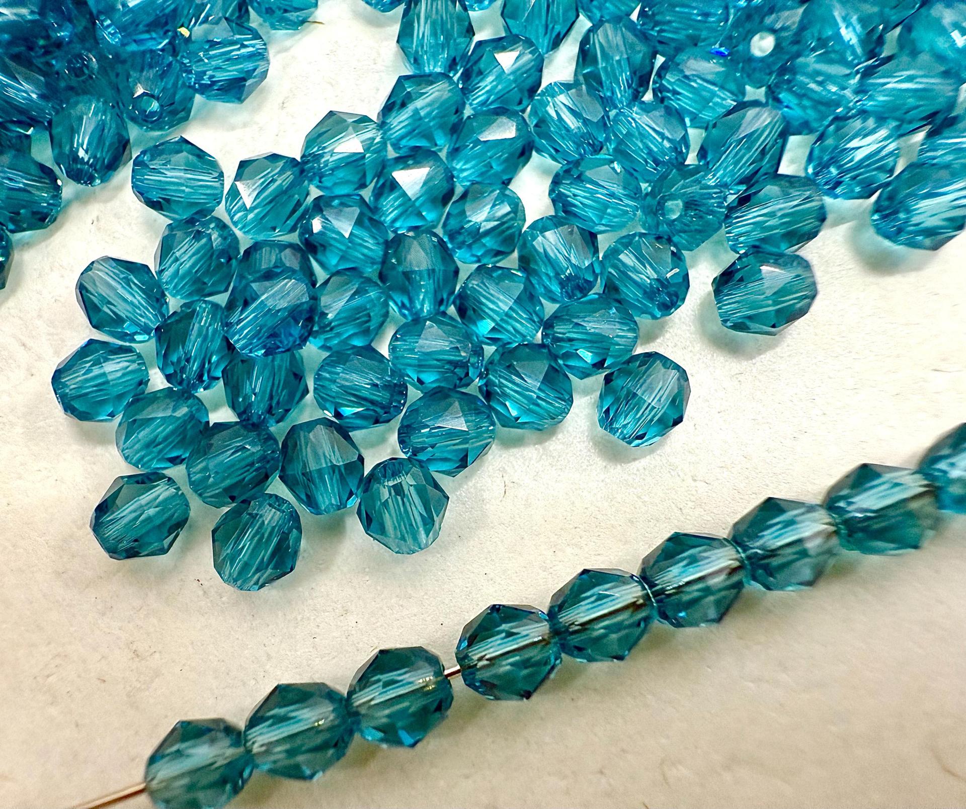 4mm Swarovski INDICOLITE Beads 5025 Faceted Oval Bead Jewelry making beads