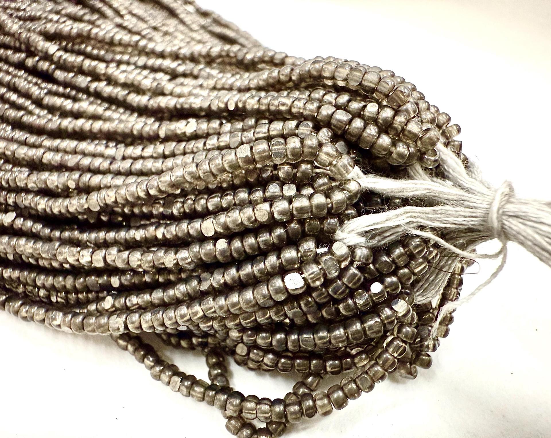 11/0 Hanks Charlotte Cut Beads Ionized Crystal Satin 1/5/25/50/100 Hanks PREMIUM SEED BEADS, Native Supplies