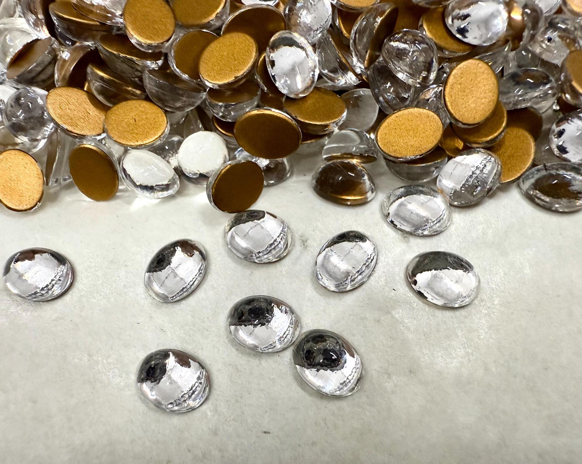 Swarovski 8 X6 mm Vintage 2190 Flat Back Oval Cabochon Cabs Jewelry making components