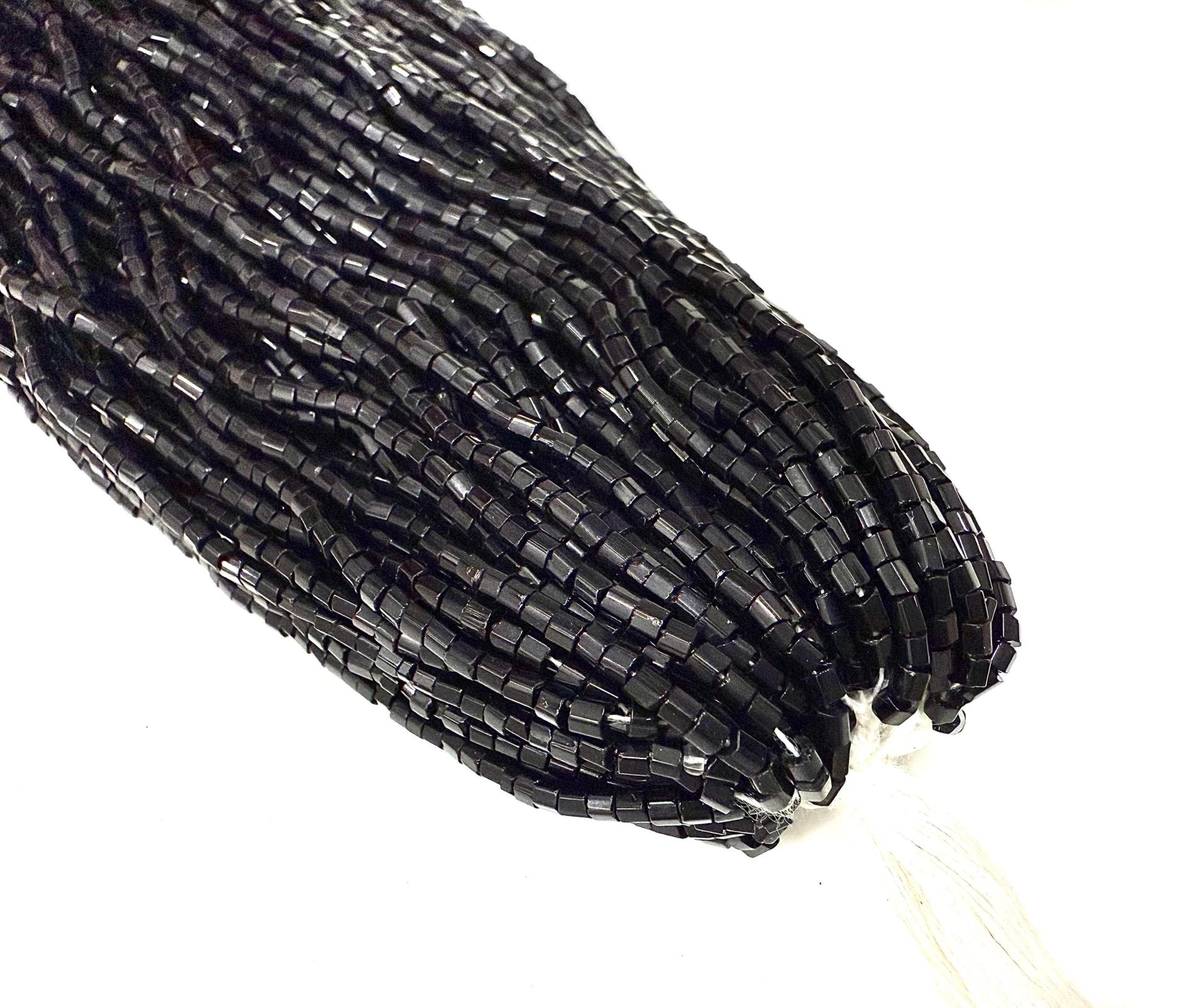 11/0 Czech Two Cut Seed Bead Black Full hanks Preciosa Ornella loose beads