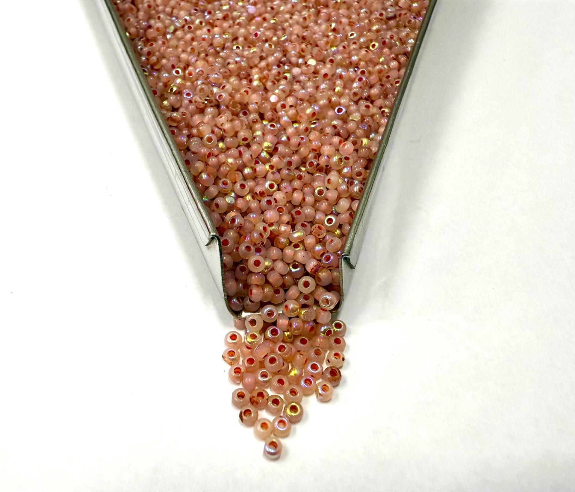 11/0 Charlotte true Cut Beads Patina Opal Neon Orange Aurore Boreale loose beads embroidery materials making jewelry native supply