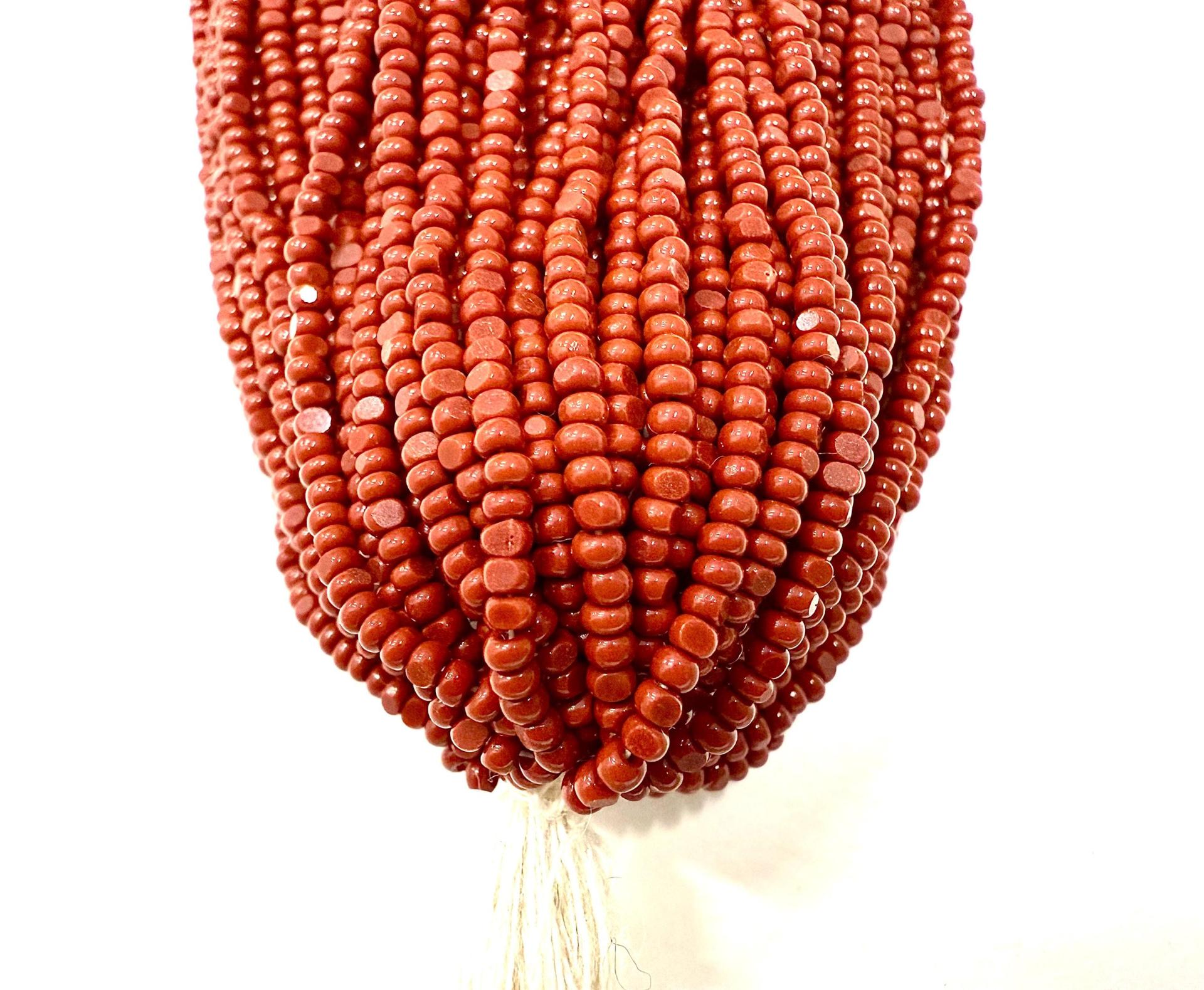 11/0 Charlotte true Cut Beads Opaque Burnt Rust