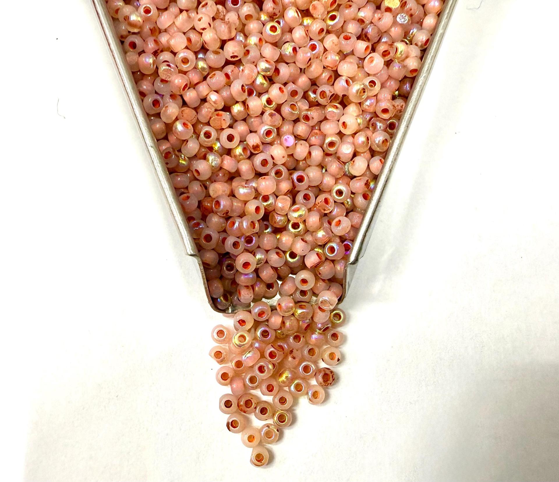 11/0 Charlotte true Cut Beads Patina Opal Neon Orange Aurore Boreale loose beads embroidery materials making jewelry native supply