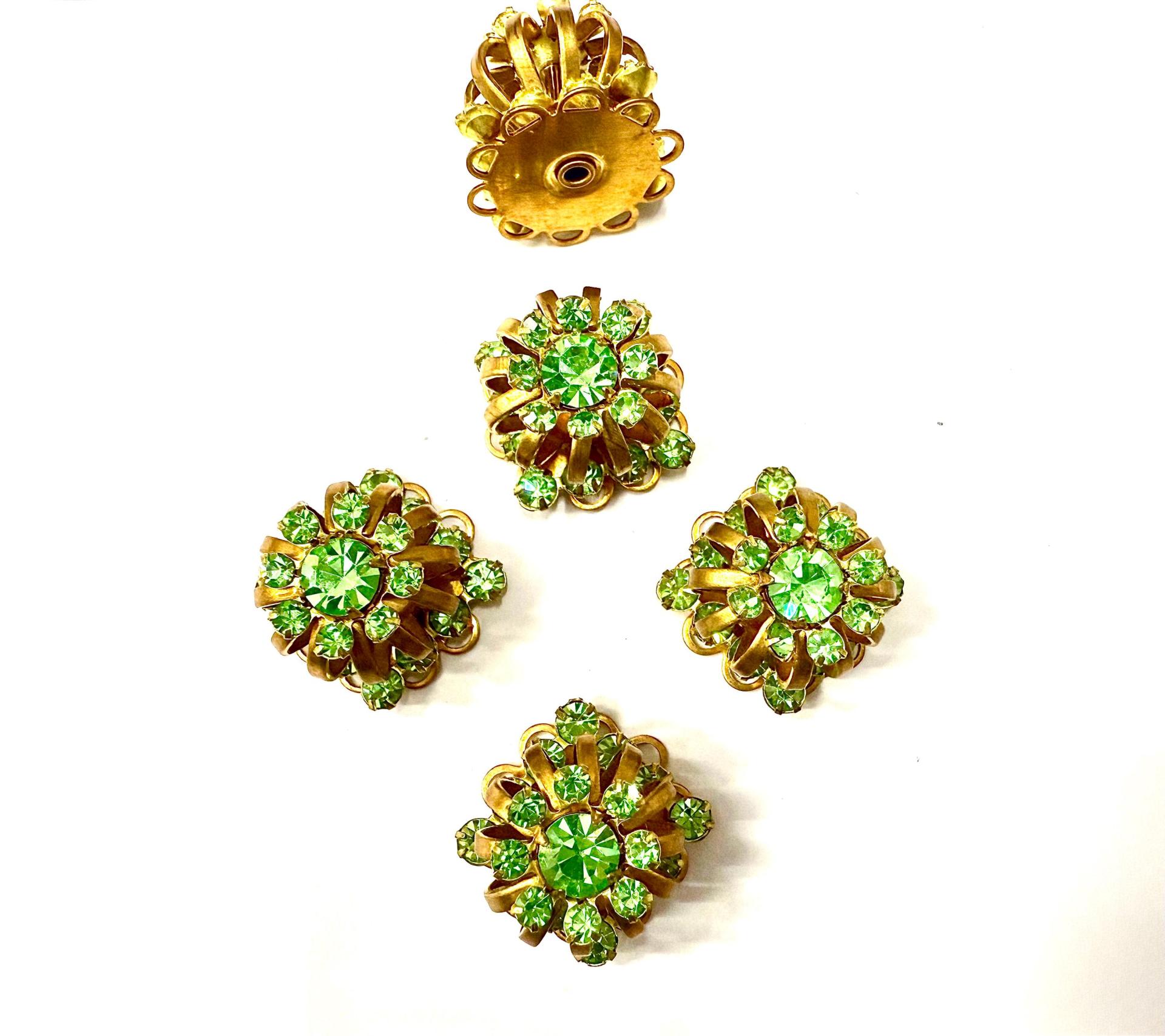 Swarovski Bird Cage Crystal in Peridot