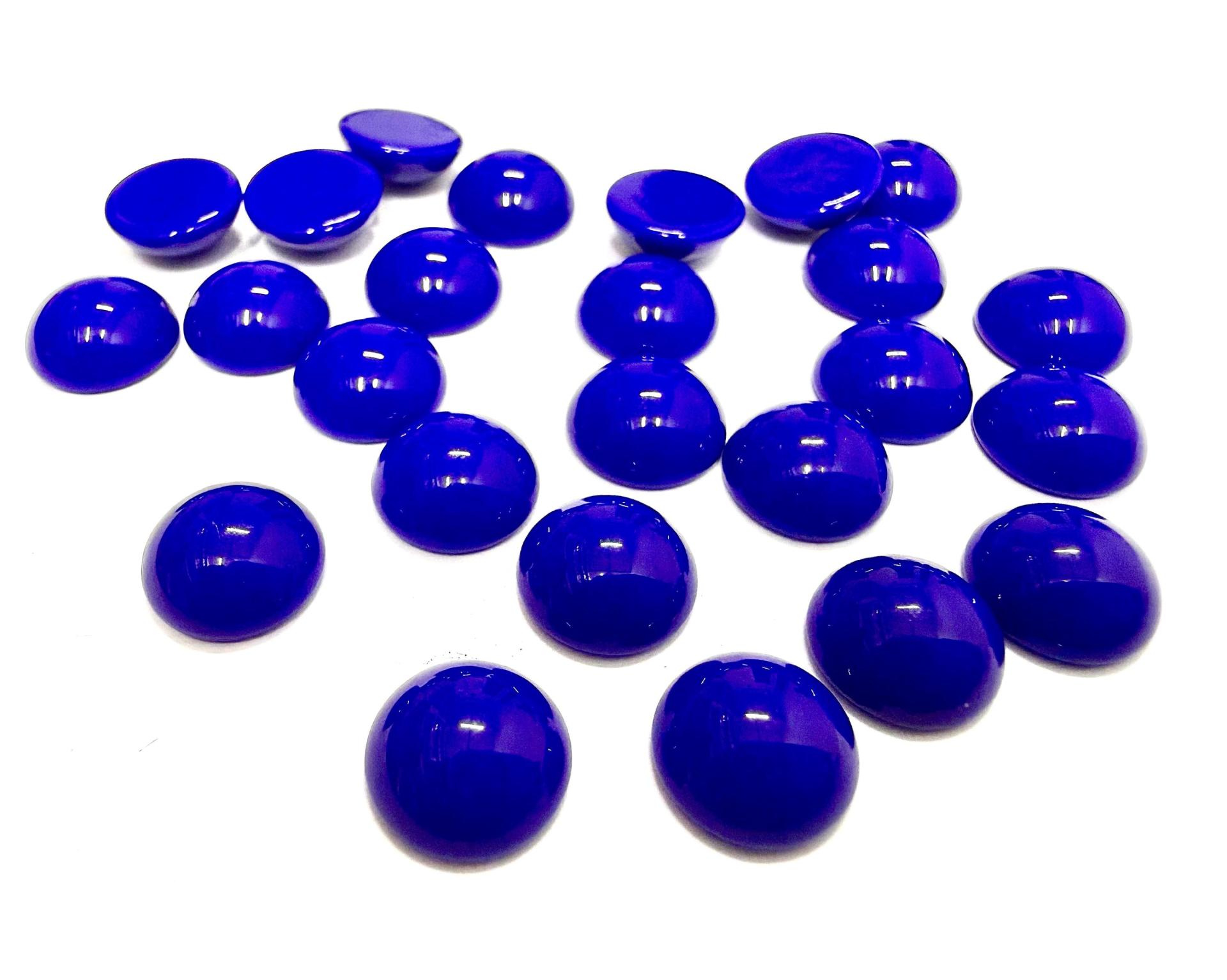 Swarovski 9mm Opaque Cobalt Flat Back Cabochons