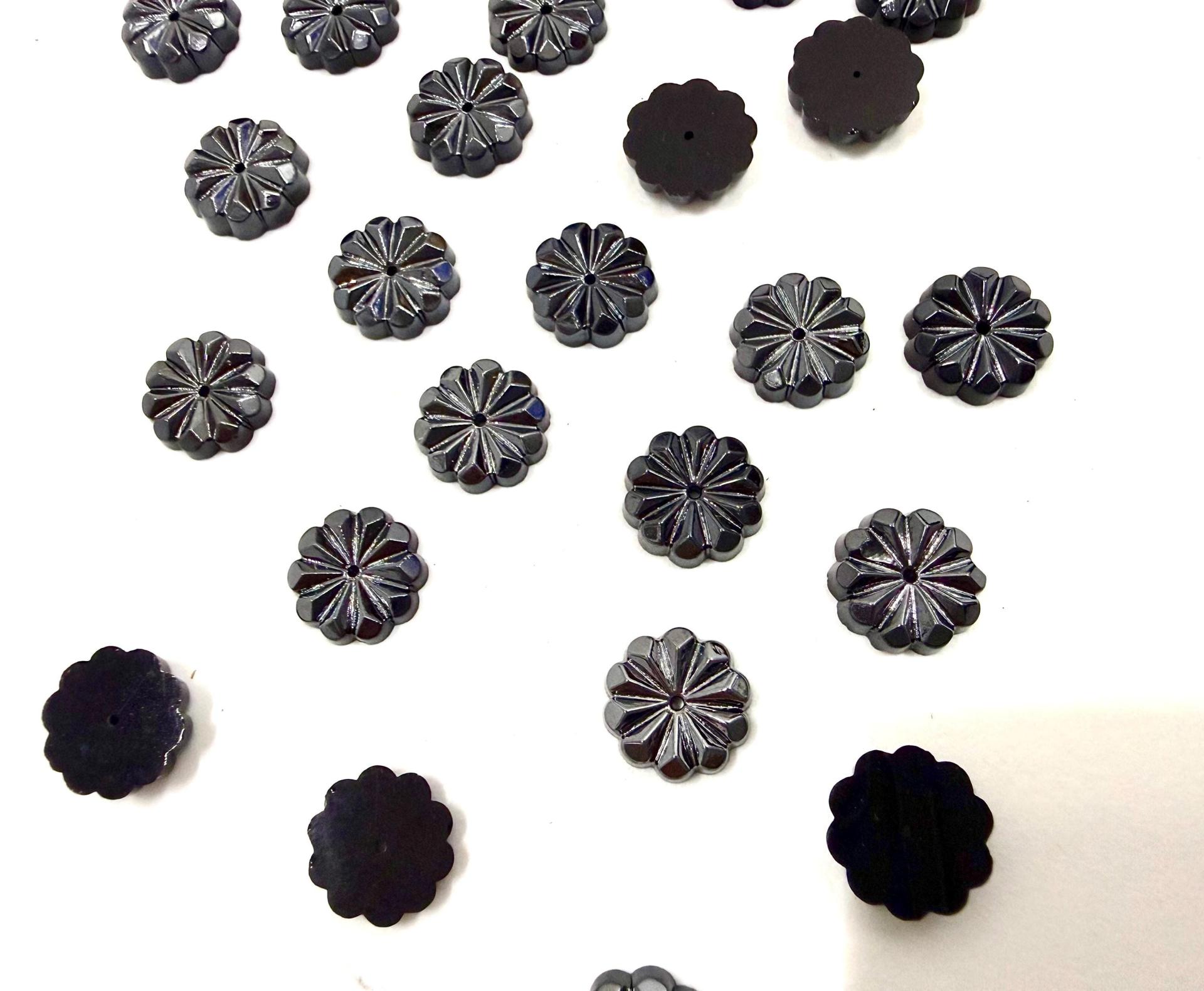 10mm Vintage Czech Crystal Flat Back Sew-On Stone Loch Rose