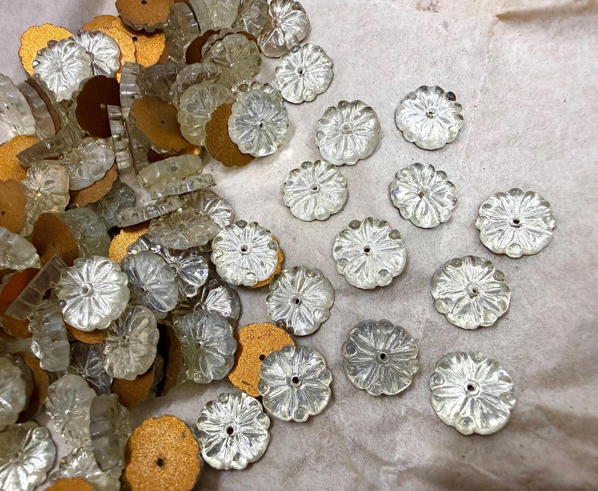 10mm Vintage Czech Crystal Flat Back Sew-On Stone Loch Rose