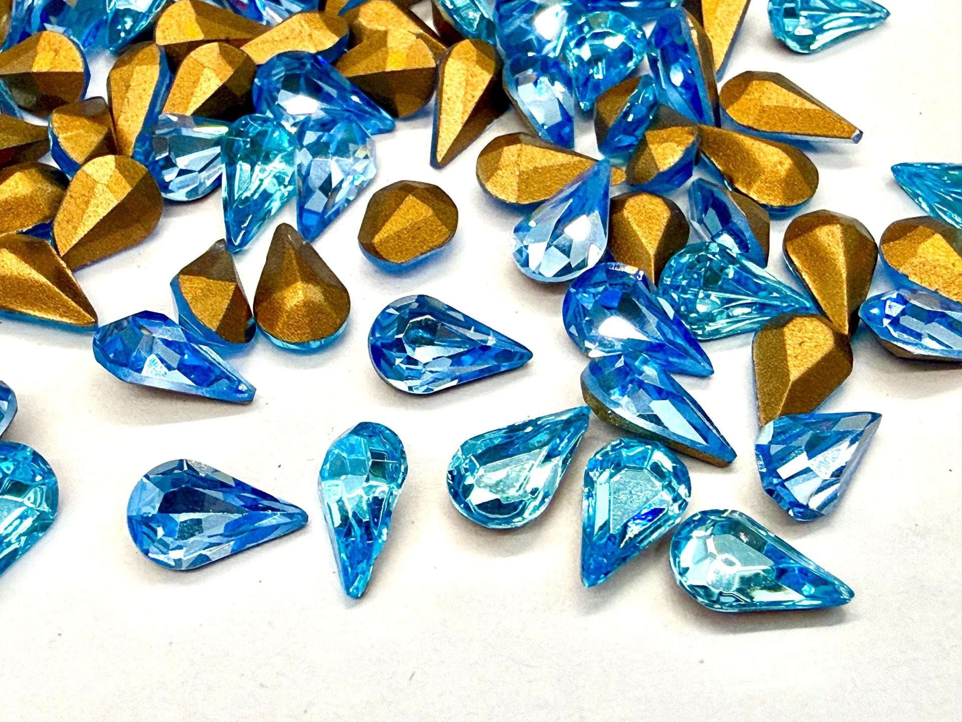 Vintage Swarovski Crystal Pear Stone, 8x5 mm (36/72/144 Pieces)