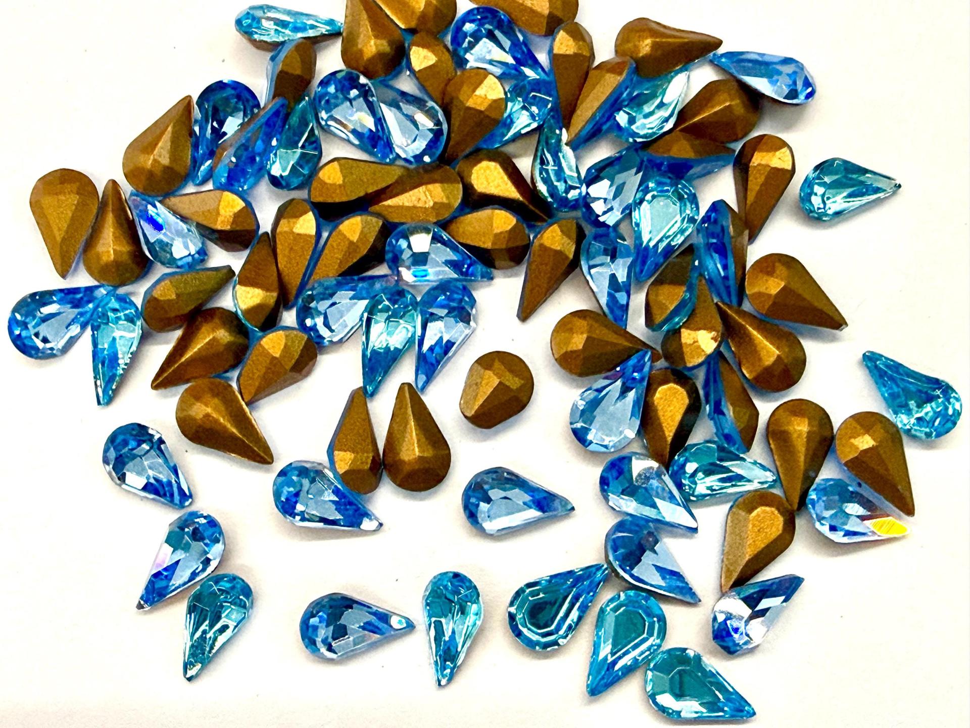 Vintage Swarovski Crystal Pear Stone, 8x5 mm (36/72/144 Pieces)