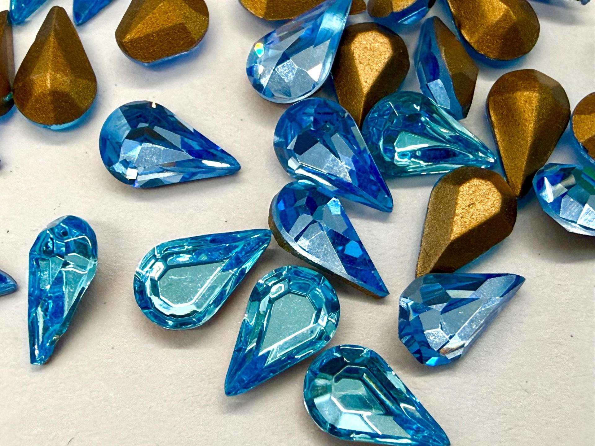 Vintage Swarovski Crystal Pear Stone, 8x5 mm (36/72/144 Pieces)