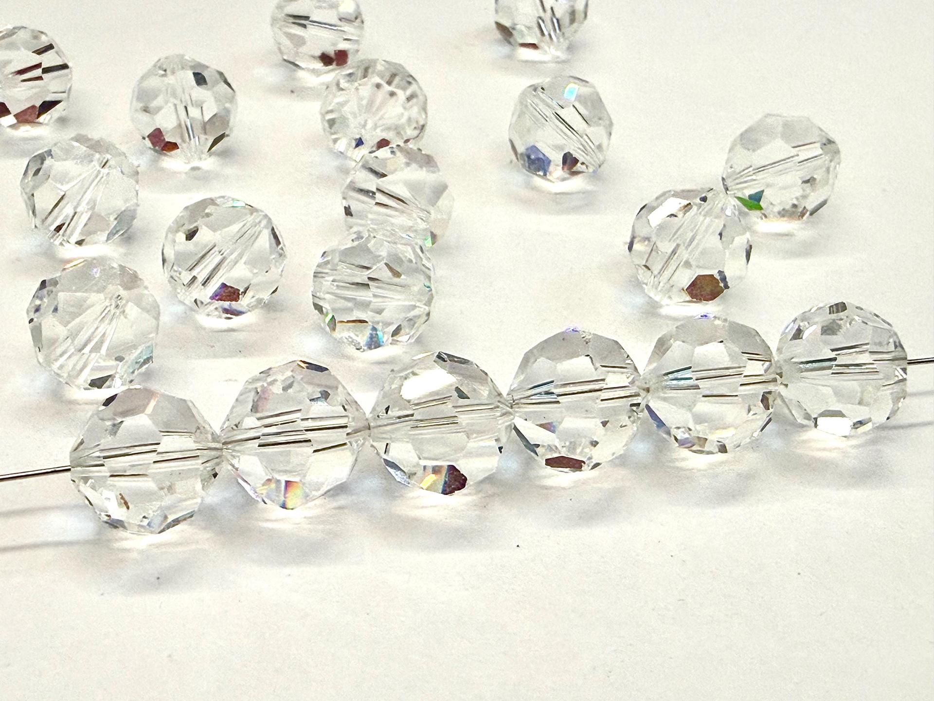 10MM Vintage Swarovski Crystal Faceted Round Beads (5000)