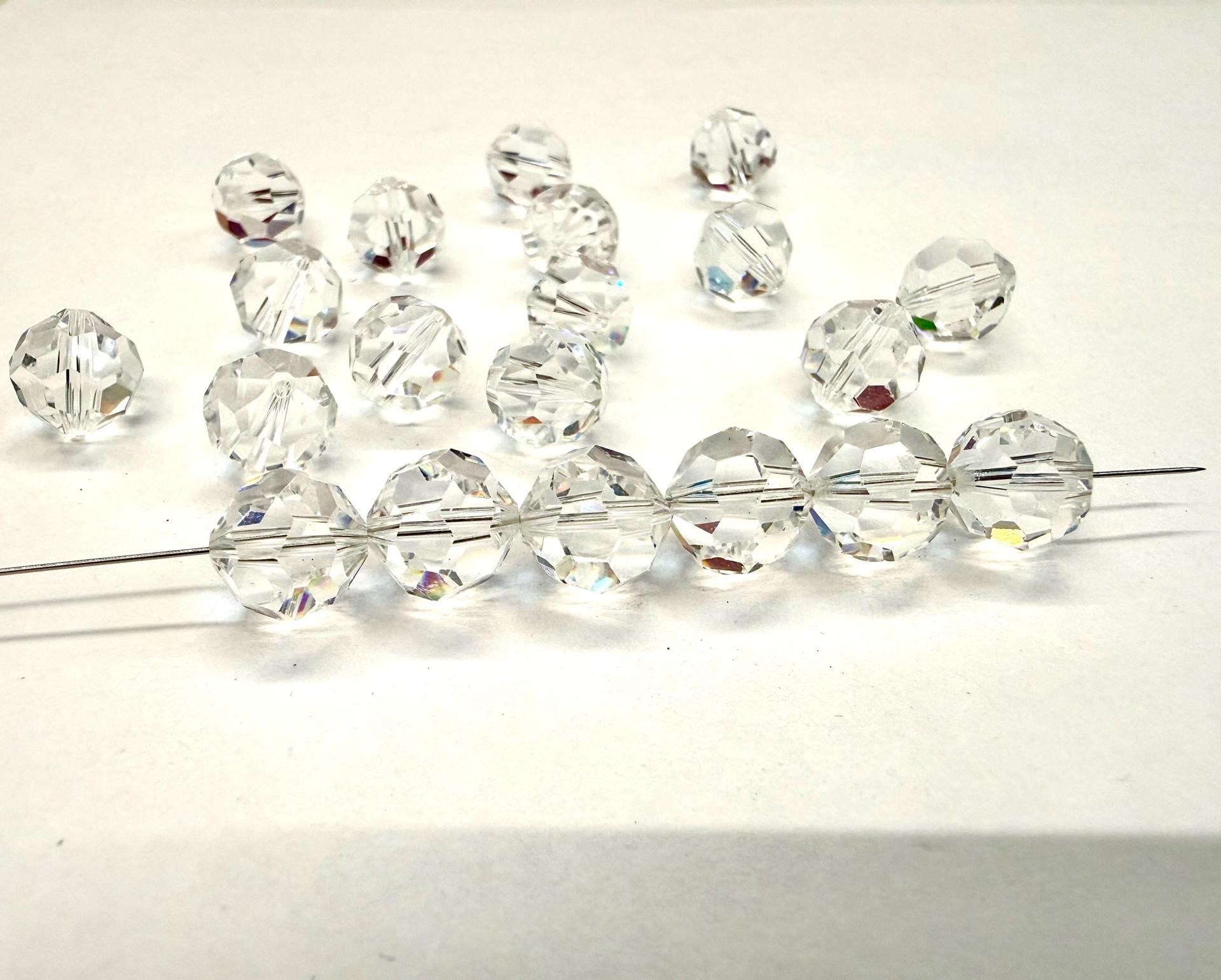 10MM Vintage Swarovski Crystal Faceted Round Beads (5000)