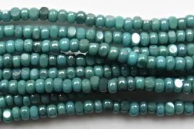 11/0 Charlotte true Cut Beads Ionized Aqua Green Opaque 10/20/50/250/500 Grams embroidery materials, jewelry making, vintage rare beads