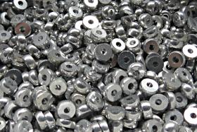 5MM Glass Sequins High Glaze Metallic Aluminium Silver 5/10/20 Grams PREMIUM MATERIALS