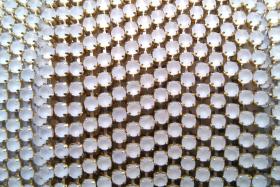 6 SS Rhinestone Chain Vintage Glass Crystal Frosted in Brass Settings 2mm 1/2/5/15 Meters vintage findings, strass chains, craft supplies