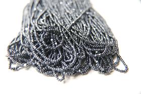 13/0 Hanks Charlotte Cut Beads METALLIC BLUE 1/5/25/50/100 Hanks 1.6mm glass beads, jewelry supply, findings, craft supply, vintage beads