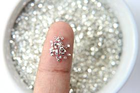 Miyuki Delica Hex Cut small Metallic Galvanised Silver Japanese Beads 10/20/50/100 Grams jewelry making, sterling beads, couture embroidery