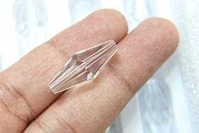 25x10 MM Crystal Preciosa elongated bicone beads Vintage 2/6/24/72 Pieces Article 451 52 301 fancy beads, wedding jewelry making beads