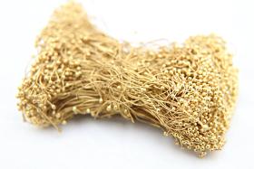 Handmade Brass two Ball Headpins 24/28/30 gauge - 2.75 inch long - 70mm 20/50/150 grams vintage supply, wire craft supply, jewelry making