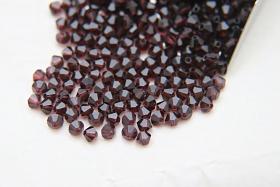 4mm Burgundy Swarovski Bicone loose beads 36/72/144/432/720 Pieces (515) embroidery materials, jewelry making, rare findings, craft supply