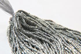 13/0 Hanks Charlotte Cut Beads Metallic Aluminium Silver 1/5/25/50/100 Hanks 1.6mm embroidery materials, bijoux findings, rare beads vintage