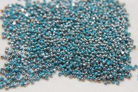 13/0 Charlotte true Cut Beads Patina Premium Turquoise Blue Opaque Silver 5/10/20/50/250/500 Grams PREMIUM SEED Beads, Native Supplies
