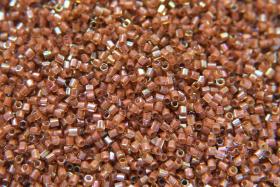 15/0 MIYUKI Hex Mauve Lined Lt Topaz Luster Japanese Beads 10/20/50/100 Grams embroidery materials Jewelry making beads, vintage beads