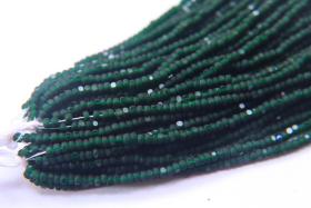 11/0 Hanks Charlotte Cut Beads Matt Deep Green 1/5/25/50/100 Hanks 2.0mm jewellery rare glass beads, jewelry supply, findings, craft supply