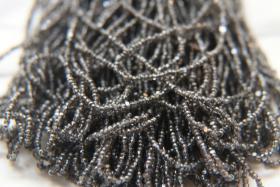 11/0 Hanks Charlotte Cut Beads 00050 Patina Transparent Crystal Gun Metal 1/5/25/50/100 Hanks 2.0mm glass beads, jewelry supply, findings