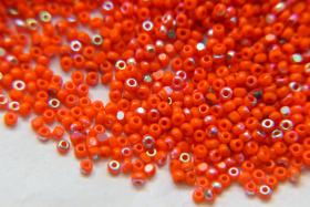 13/0 Charlotte Cut Beads Patina Orange Opaque Aurore Boreale 5/10/20/50/250/500 Grams PREMIUM MATERIALS