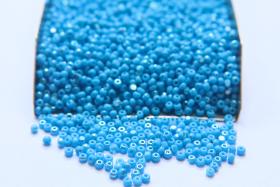 11/0 Charlotte Cut Beads Patina Turquoise Opaque Aurore Boreale 10/20/50/250/500 Grams PREMIUM MATERIALS