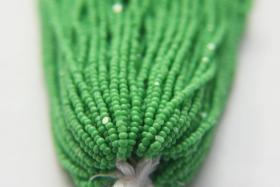 13/0 Hanks Charlotte Cut Beads 53210 Opaque Light Green 1/5/25/50/100 Hanks 1.6mm glass beads, jewelry supply, findings, craft supply, rare
