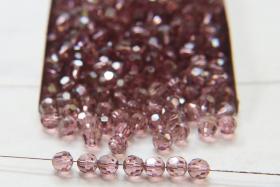 5mm Swarovski Elements Article 5000 Light Rose Satin Faceted Round Beads 6/12/36/172/44/288/720 Pieces