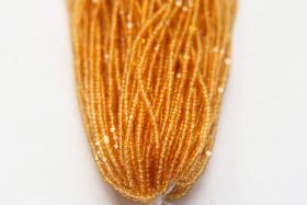 13/0 Hanks Charlotte Cut Beads 10050 Transparent Light Topaz  1/5/25/50/100 Hanks 1.6mm glass beads, jewelry supply, findings, craft supply