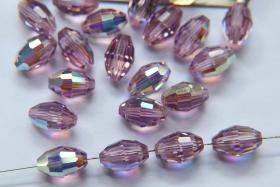 5200 Vintage 12x8 mm Swarovski crystal bead oval shape Light Amethyst Aurore Boreale 2/12/36 Pieces, fancy beads decorations, wedding