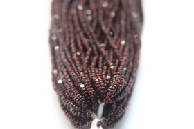 11/0 Hanks Charlotte Cut Beads Opaque Chocolate Brown Rust Mix 1/5/25/50/100 Hanks PREMIUM SEED BEADS, Native Supplies